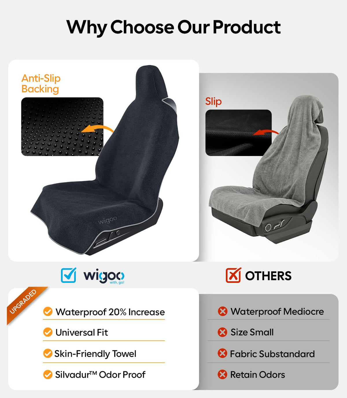 Wigoo rolled towel showing portability and compact storage advantage