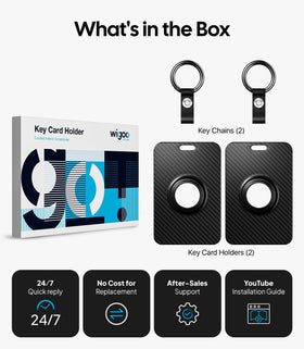 Wigoo two-pack laid flat showing spare holder value and family convenience