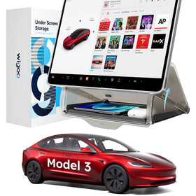 Wigoo front view under-screen organizer showing slim hidden profile and clean look
