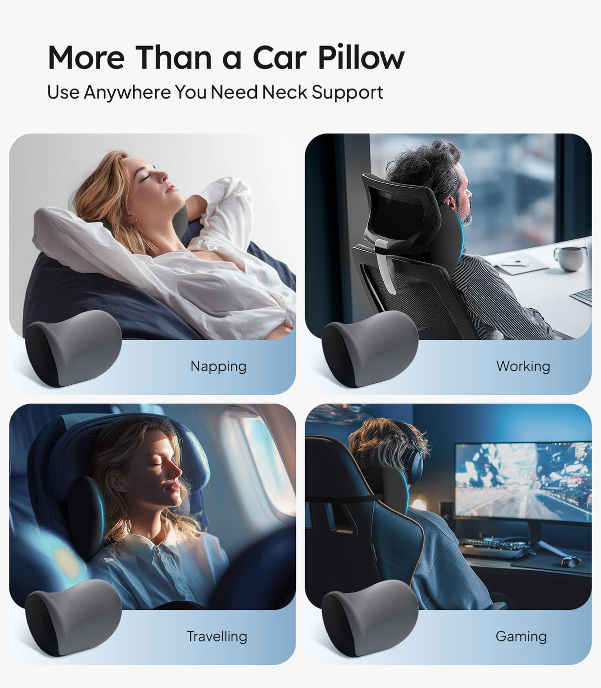 Wigoo vacuum-packed pillow unfolding to full shape for fast expansion after unboxing