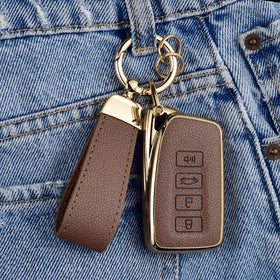 WiiLemz key fob placed in Lexus console highlighting seamless match