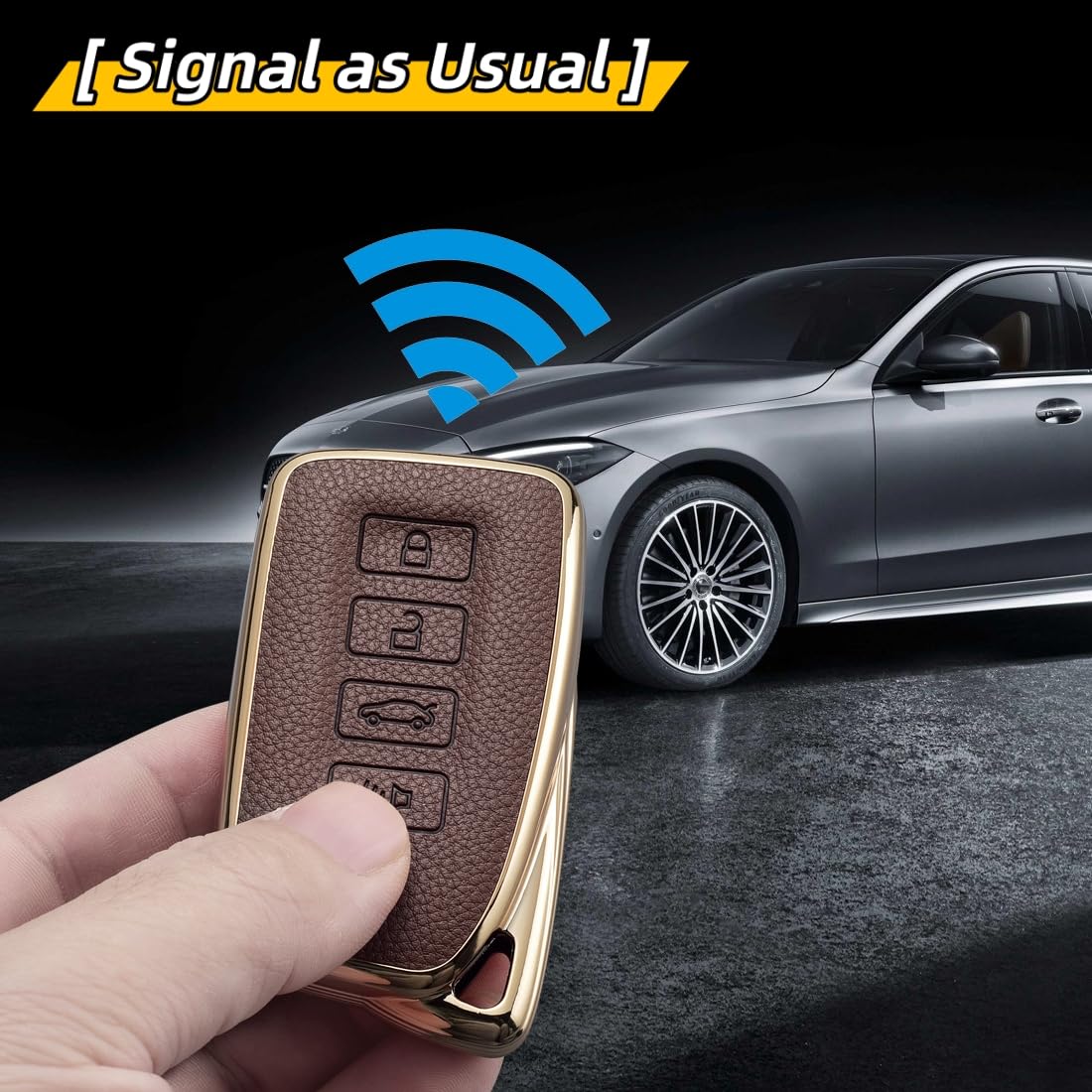 WiiLemz key fob in hand demonstrating compact scale and comfort
