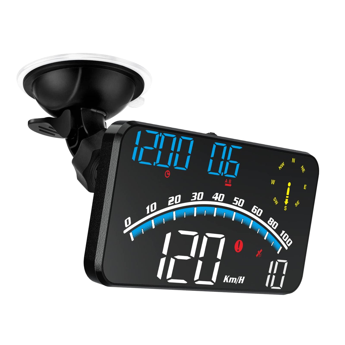 wiiyii front display showing speed and compass for clear visibility