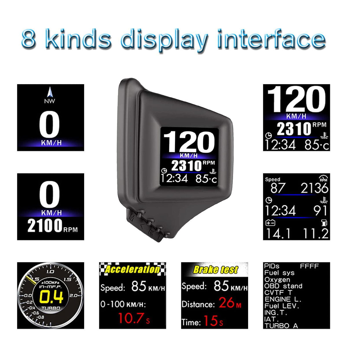 wiiyii P8 size comparison beside a hand to show compact portability