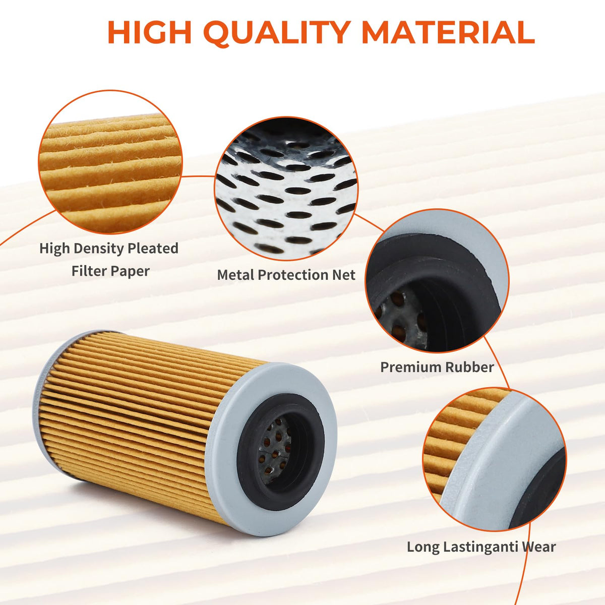 WIKIBB close-up of filter pleats highlighting filtration surface and particle capture
