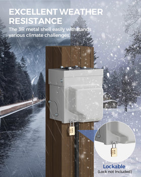 WILAWELS close-up of closed lockable lid providing tamper-resistant safety