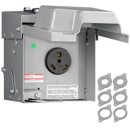 WILAWELS front-facing outlet box showing weatherproof benefit