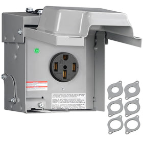 WILAWELS front panel outdoor box showing lockable weatherproof benefit