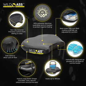 Wild Ass Smart Airgel straps and fastenings showing secure attachment benefit