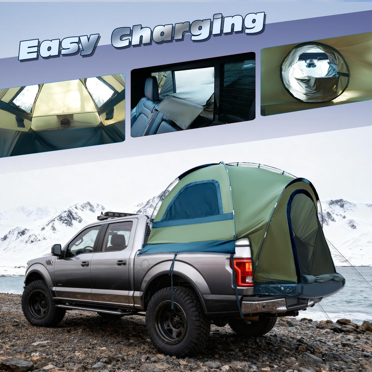 WildFinder interior with air mattress illustrating roomy sleeping comfort