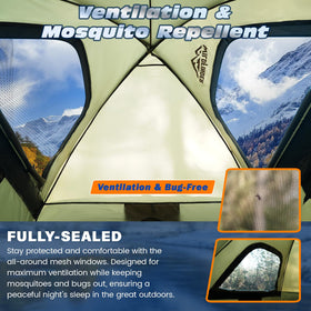 WildFinder interior with air mattress showing comfortable sleeping space