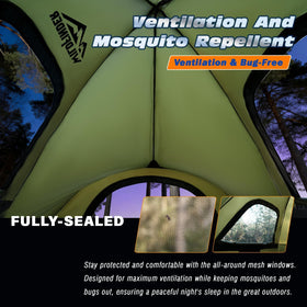 WildFinder tent packed in carry bag highlighting compact transportability