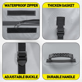WILDROAD installed on hitch basket showing stable attachment with straps