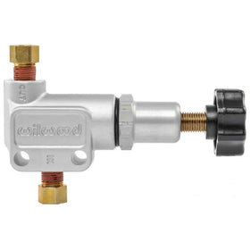 Wilwood close-up of the fine-thread adjuster knob for precise pressure tuning