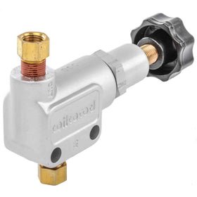 Wilwood valve mounted next to ruler showing lightweight compact size and fitment