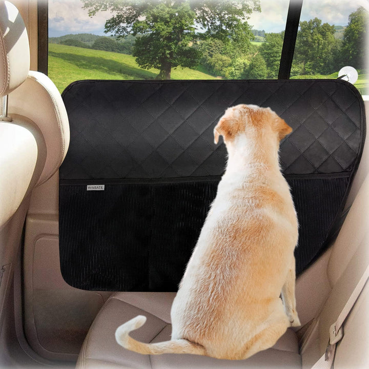 Winbate front view of door protector protecting panel and preventing scratches