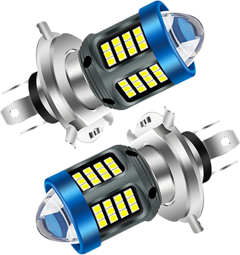 Windance front view H4 LED bulb showing bright focused beam benefit
