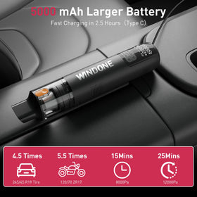 Windone LED display and controls visible, enabling accurate preset inflation and monitoring