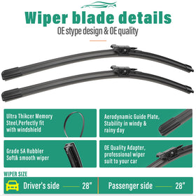 WINDSMILE close-up of rubber edge for streak-free wiping benefit