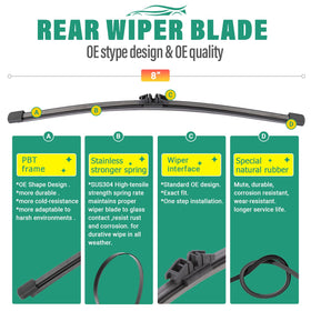 WINDSMILE blades installed on Bronco windshield improving driver sightlines
