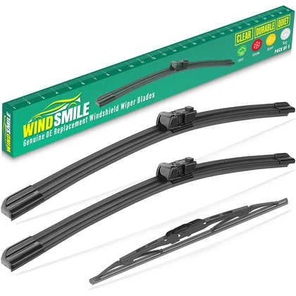 WINDSMILE front packaging showing included 26" blades and benefits