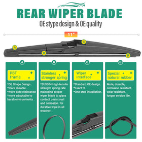 WINDSMILE blades mounted on Tucson windshield demonstrating exact fit
