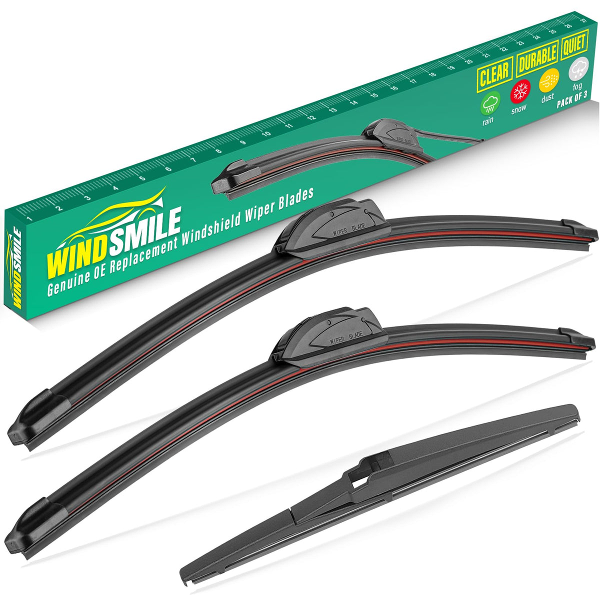 WINDSMILE front packaging showing full replacement kit and fitment