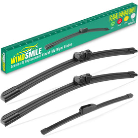 WINDSMILE front packaging for Jaguar F‑Pace showing complete blade set and benefits