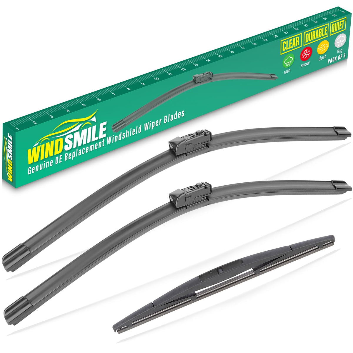WINDSMILE front packaging showing complete replacement set and easy fit