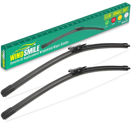 WINDSMILE front packaging showing 28-inch wiper blades and benefits