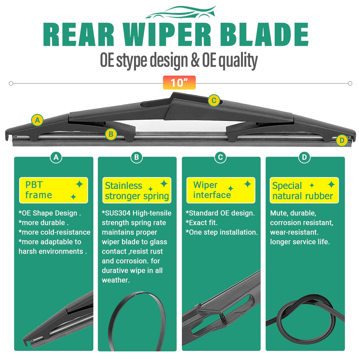 WINDSMILE installed 26 inch driver blade on Pathfinder offering clear visibility