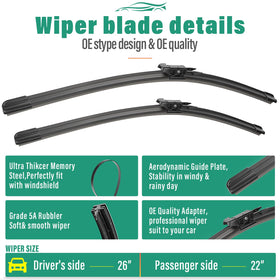 WINDSMILE installed front wiper on Ford Explorer for improved visibility