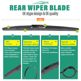 WINDSMILE blades installed on CR-V front windshield demonstrating smooth clearing