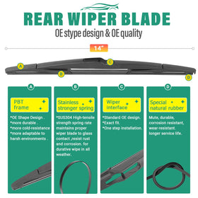 WINDSMILE front wipers installed clearing windshield for better visibility