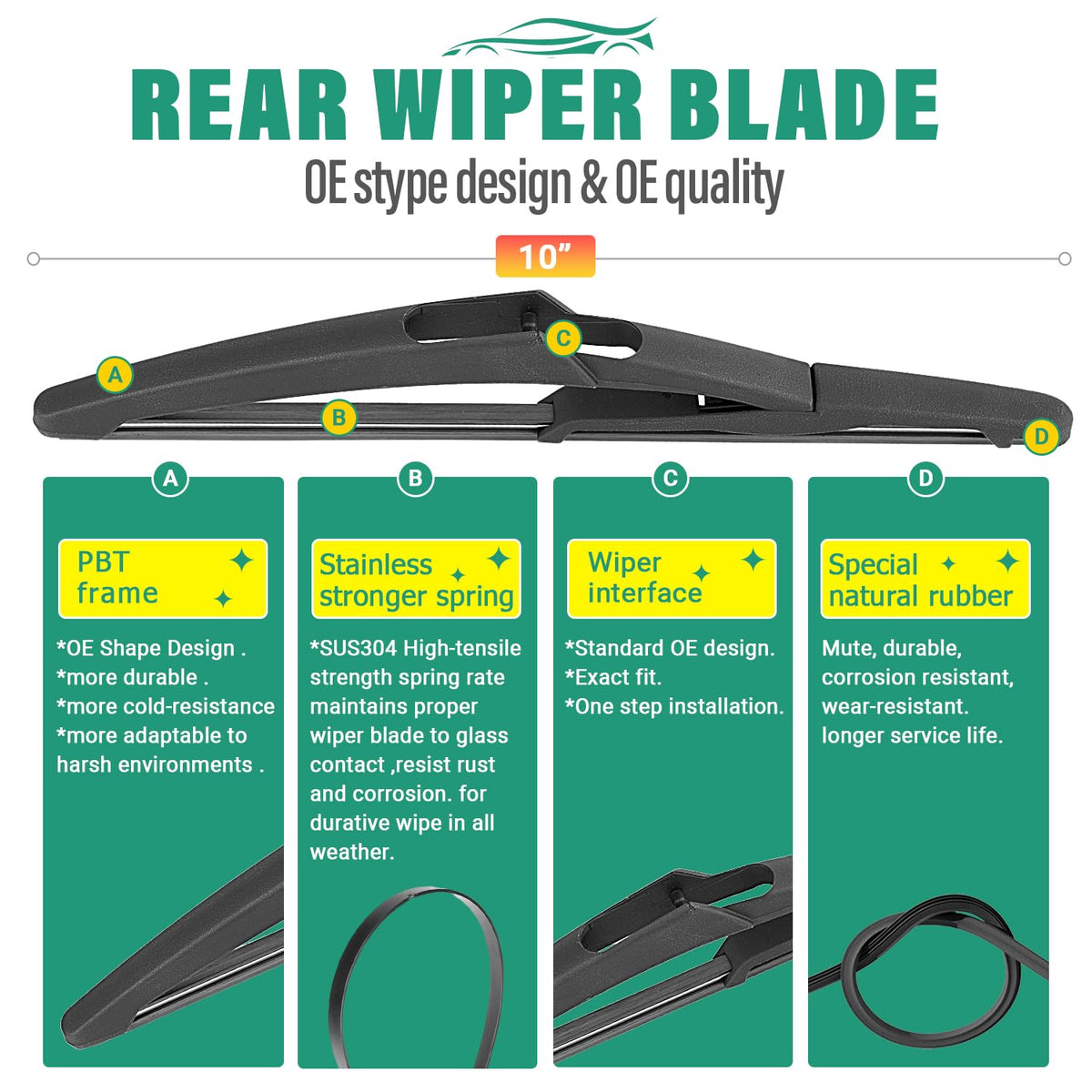 WINDSMILE installed front wipers on Mini Cooper for improved visibility