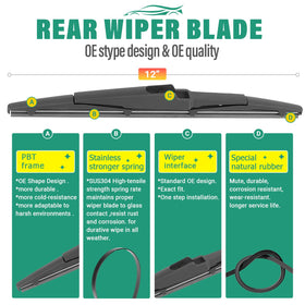 WINDSMILE installed front wipers on Hyundai Kona improving driver visibility