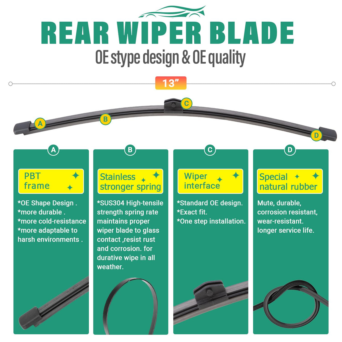 WINDSMILE installed on Audi Q3 front wipers improving visibility benefit