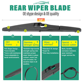 WINDSMILE blades installed on Jeep Compass front improving visibility