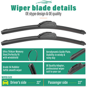 WINDSMILE blade installed on windshield demonstrating improved visibility benefit