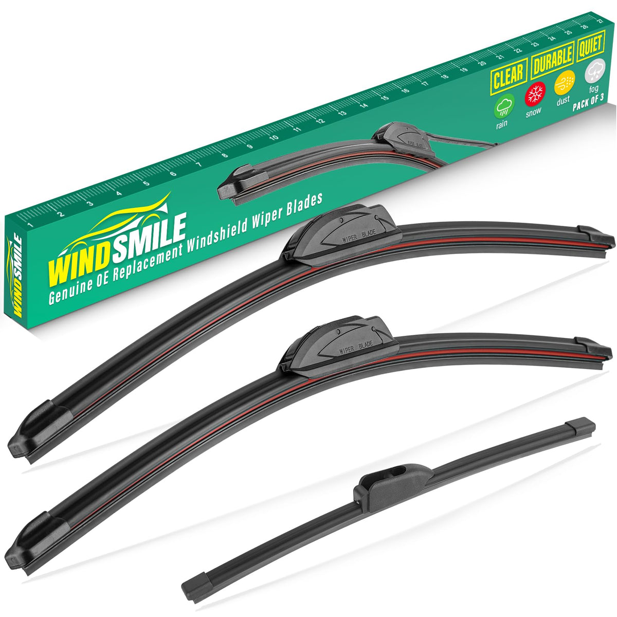 WINDSMILE packaging front for Kia Soul showing direct-fit convenience