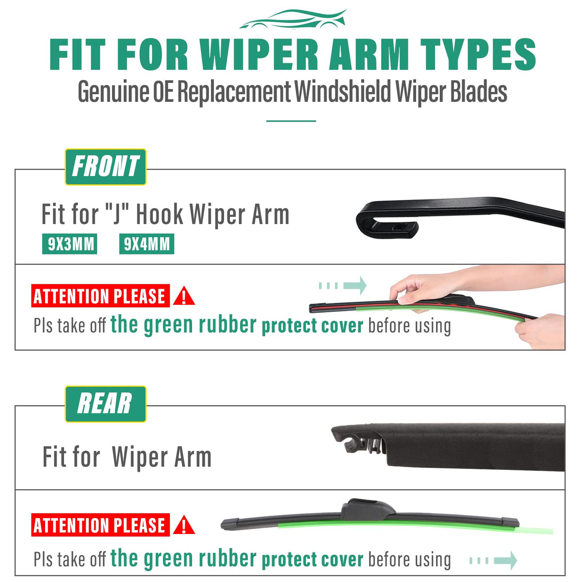 WINDSMILE blade materials and label showing UV-resistant construction