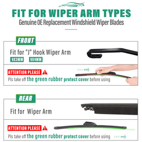 WINDSMILE blade materials and label showing UV-resistant construction