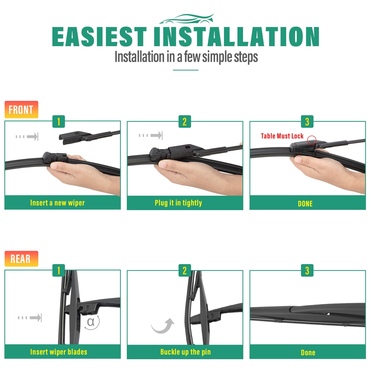 WINDSMILE product label and specs showing compatibility and easy reference benefit