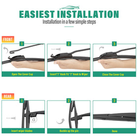 WINDSMILE kit packaging with instructions for quick, adapter-free install