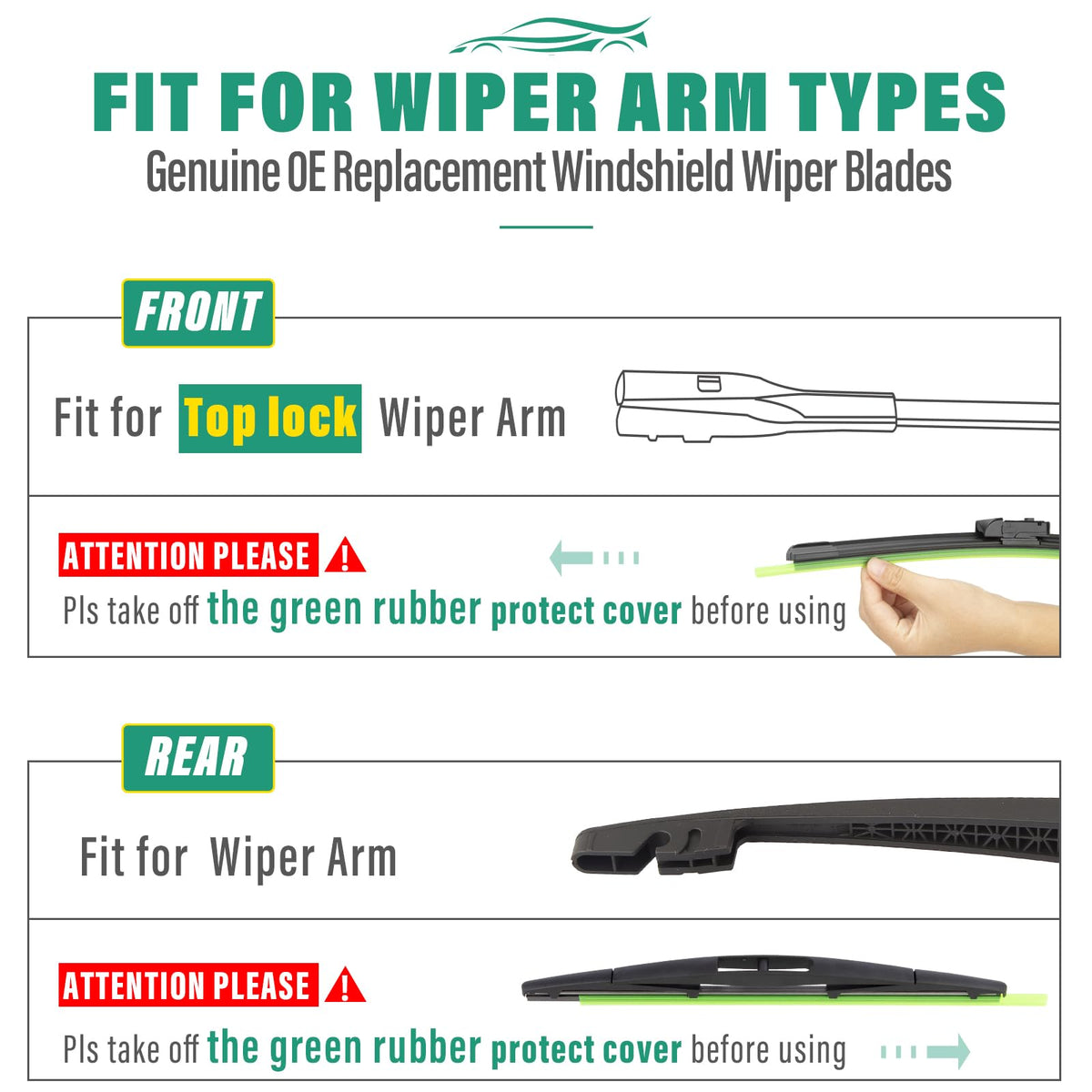 WINDSMILE product label showing fitment and durability specs