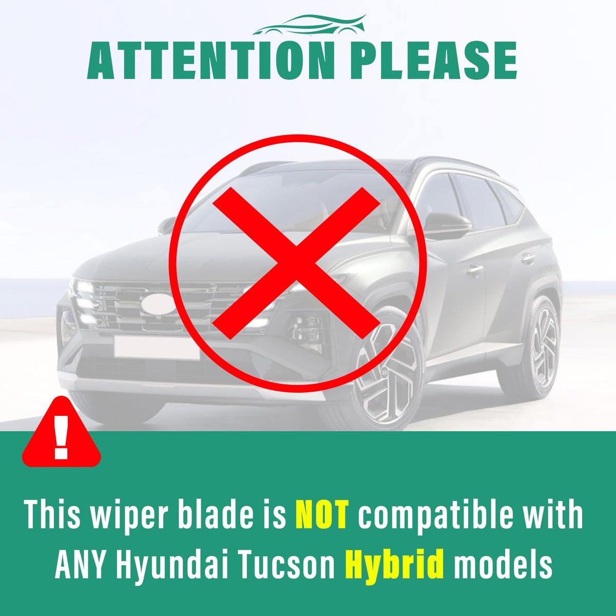 WINDSMILE rear 11-inch blade displayed for Hyundai Tucson quick reference