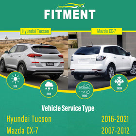 WINDSMILE rear wiper packaging for Hyundai Tucson with clear labeling benefits