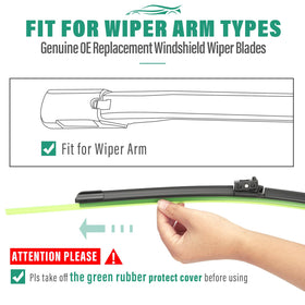 WINDSMILE blade beside ruler showing precise size fitment for easy replacement
