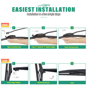 WINDSMILE packaging with easy-install instructions for tool-free replacement