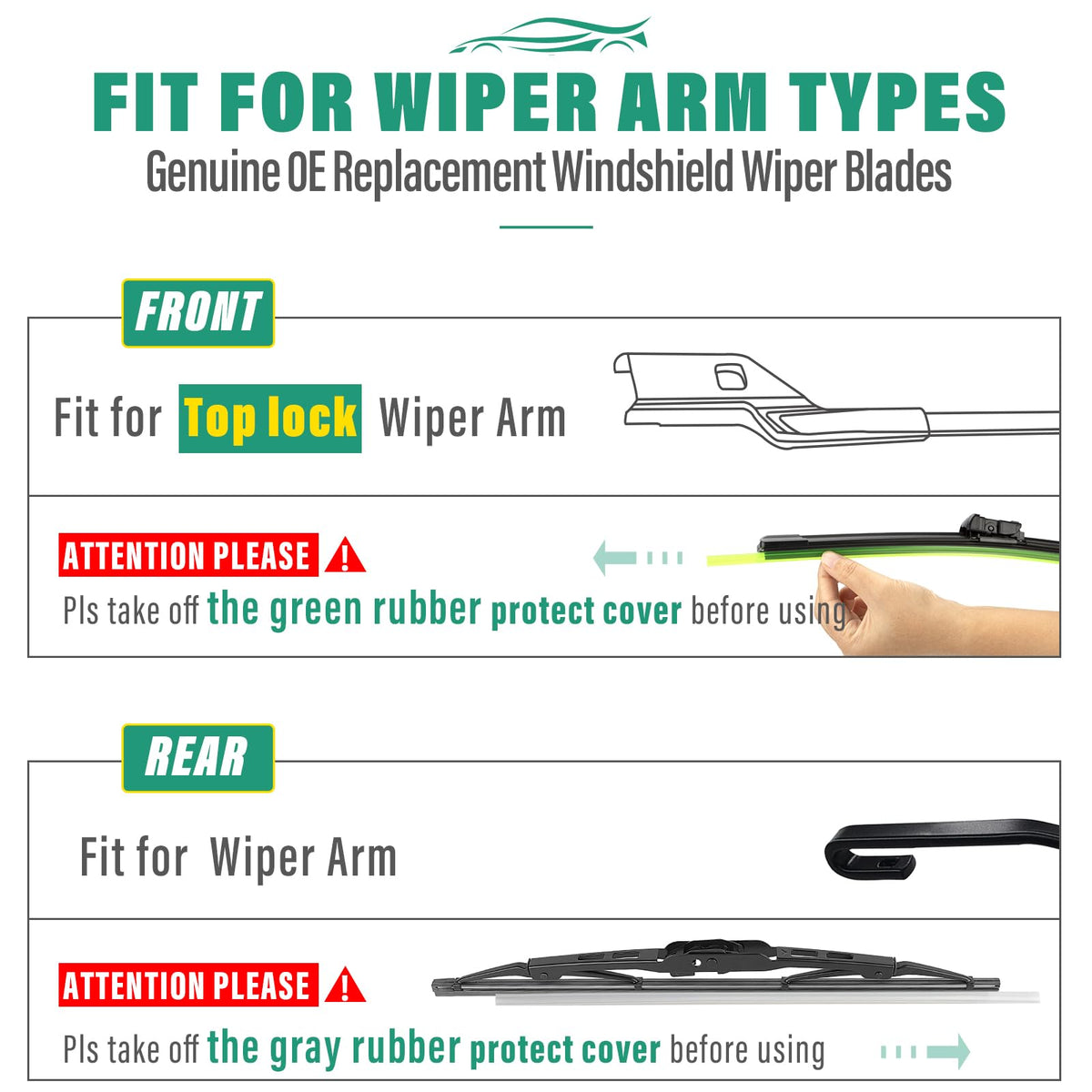 WINDSMILE blades beside measuring tape showing exact 22" and 12" sizes